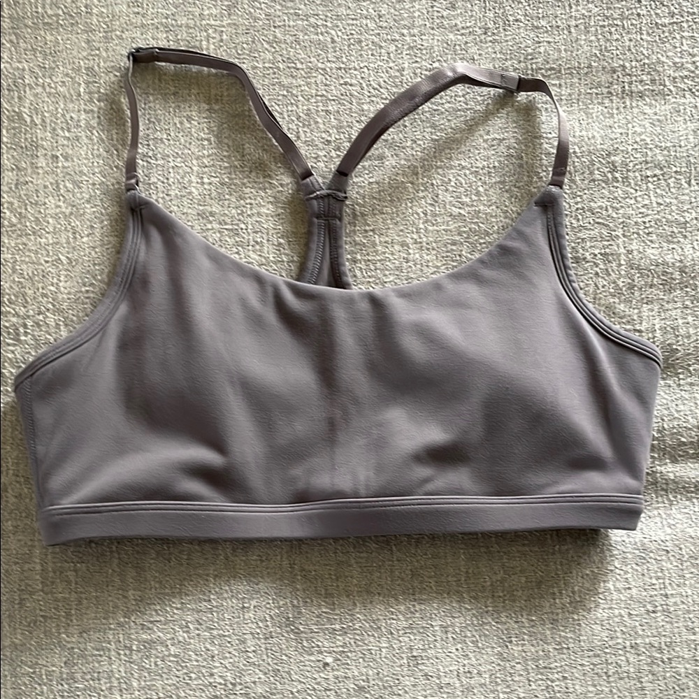 P'tula Gray Sports Bra with Y-Back Design